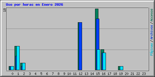 Uso por horas en Enero 2026